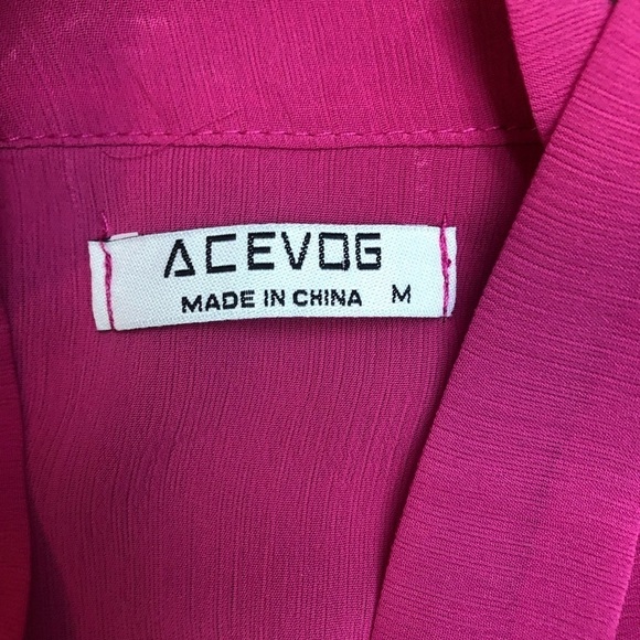 Hot Pink Blouse by Acevog - Picture 2 of 11